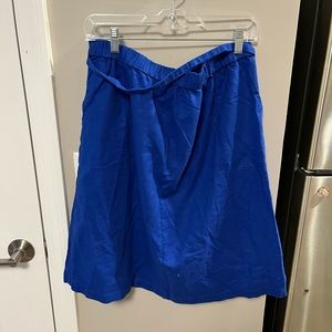 Blue J Crew Knee Length skirt. Gently used